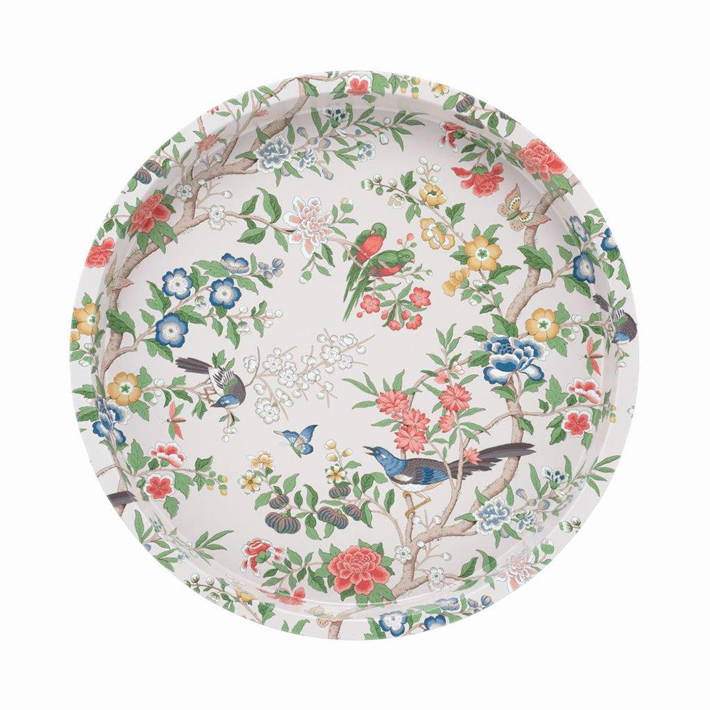 Sanderson Chinoiserie Hall Deepwell Tin Tray - 300 (d) mm