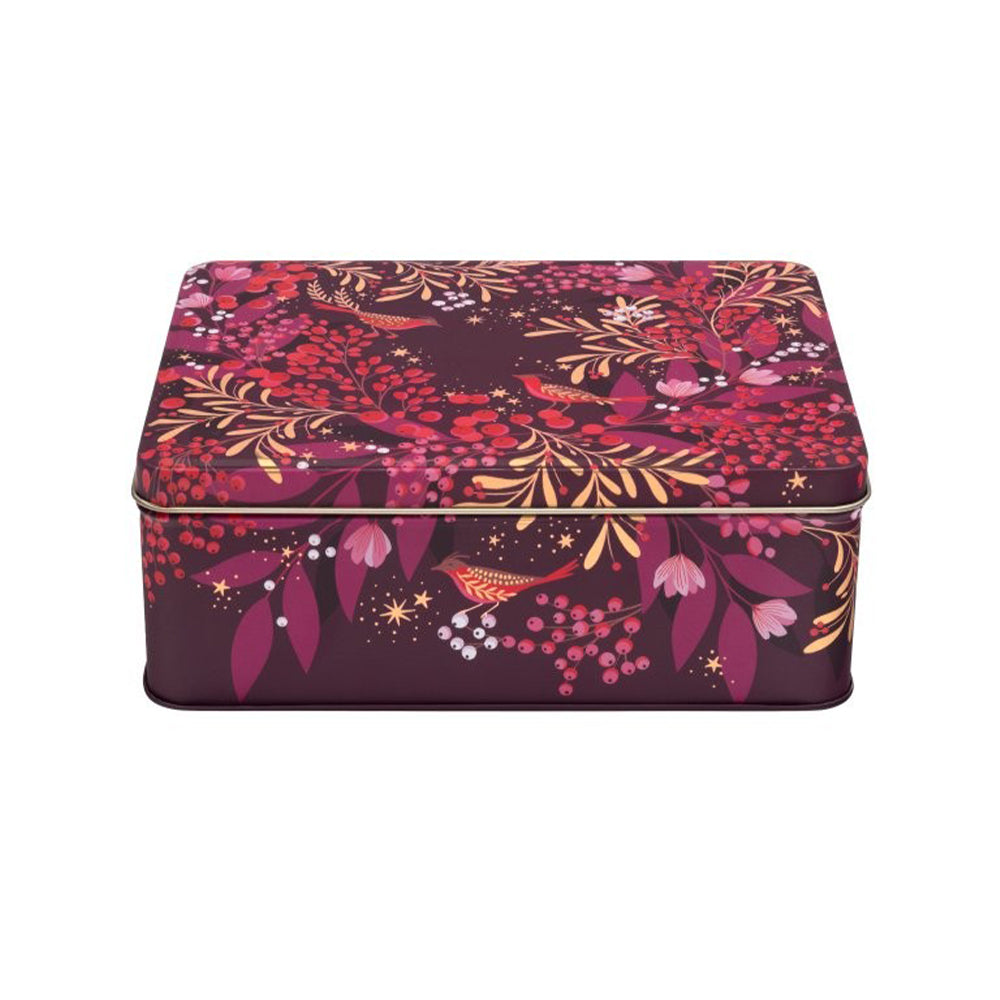 Sara Miller Winter Berries Christmas Deep Rectangular 195 x 154 x 75 mm