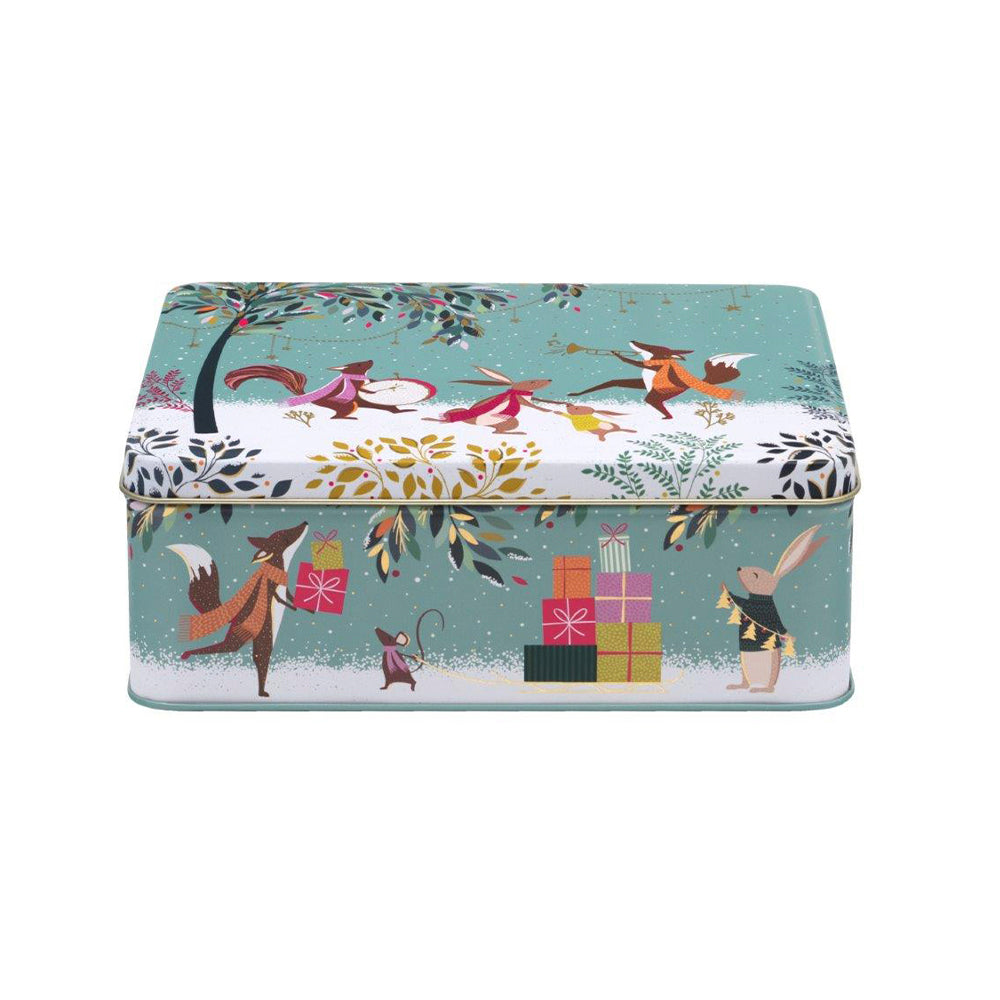 Sara Miller - Woodland Tales Deep Rectangular Tin 195 x 154 x 75mm