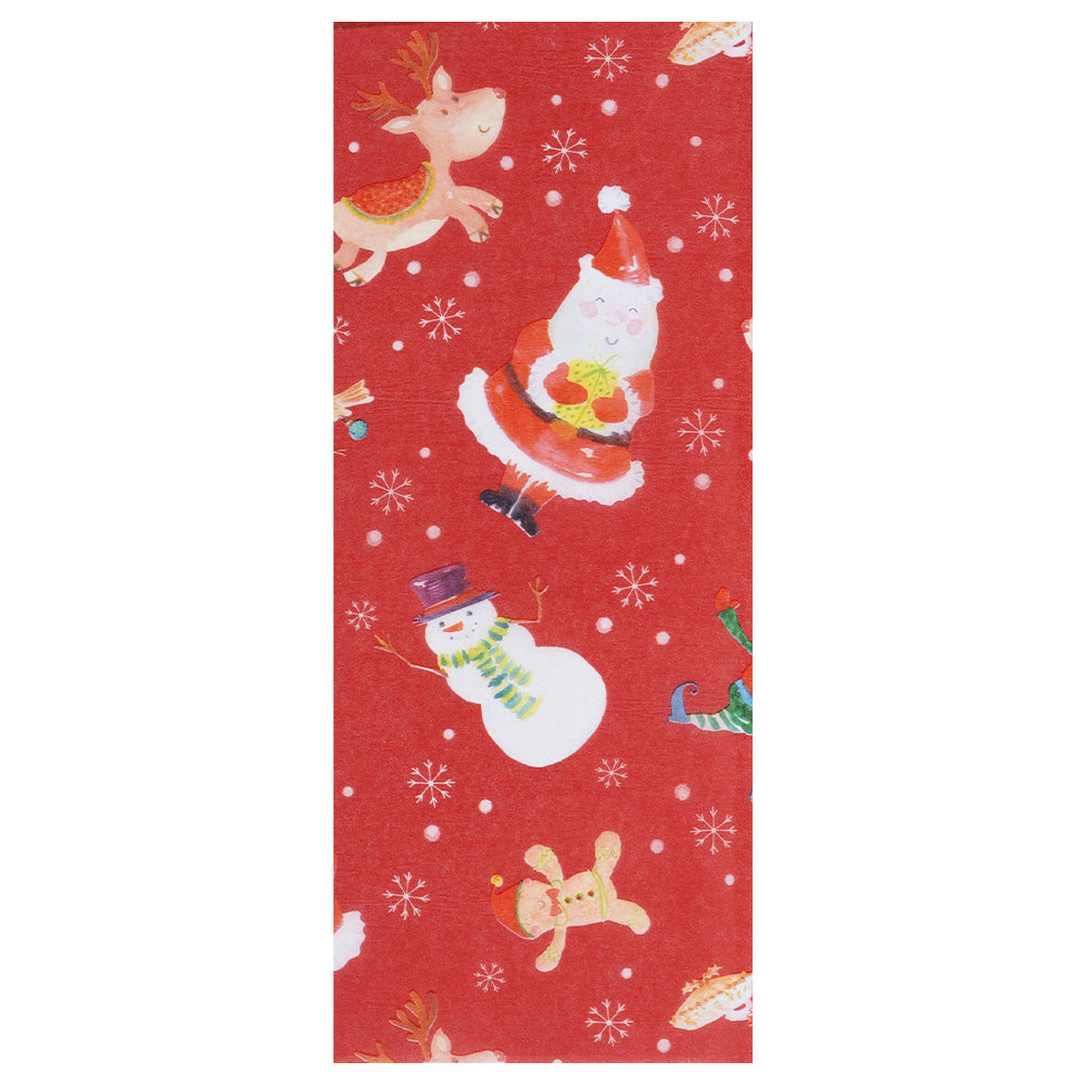 Santa's Workshop Red C Christmas Glick 4 sheets tissue wrapping paper 50 x 75 cm