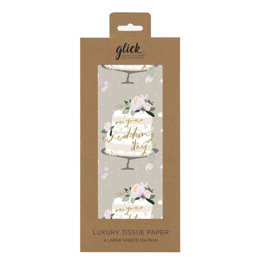 Wedding Cake Stephanie Dyment Glick 4 sheets tissue wrapping paper 50 x 75 cm