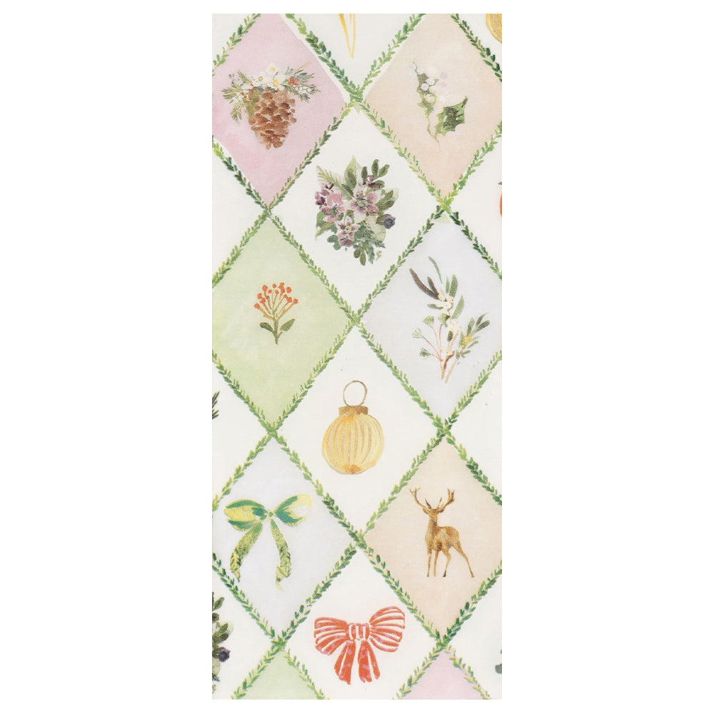 Winter Weave Pine Mist Christmas 4 sheets tissue wrapping paper 50 x 75 cm