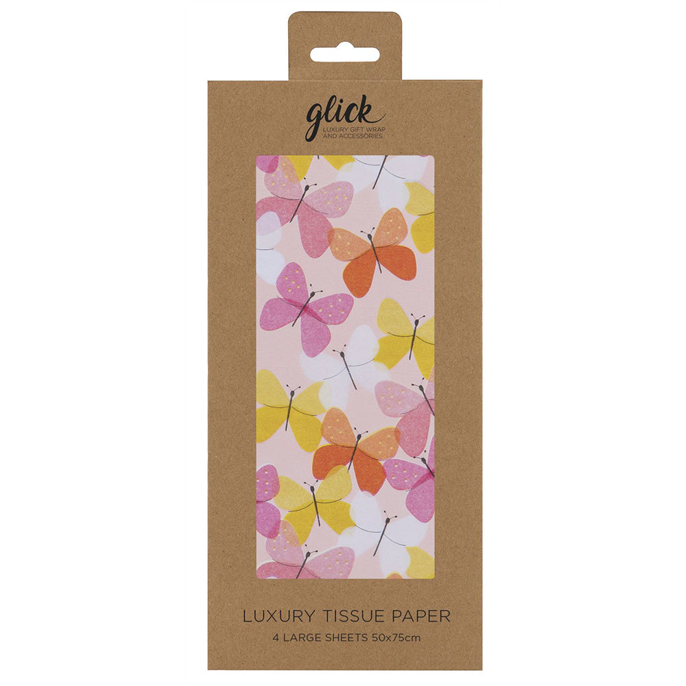 Tom Butterflies Glick 4 sheets tissue wrapping paper 50 x 75 cm
