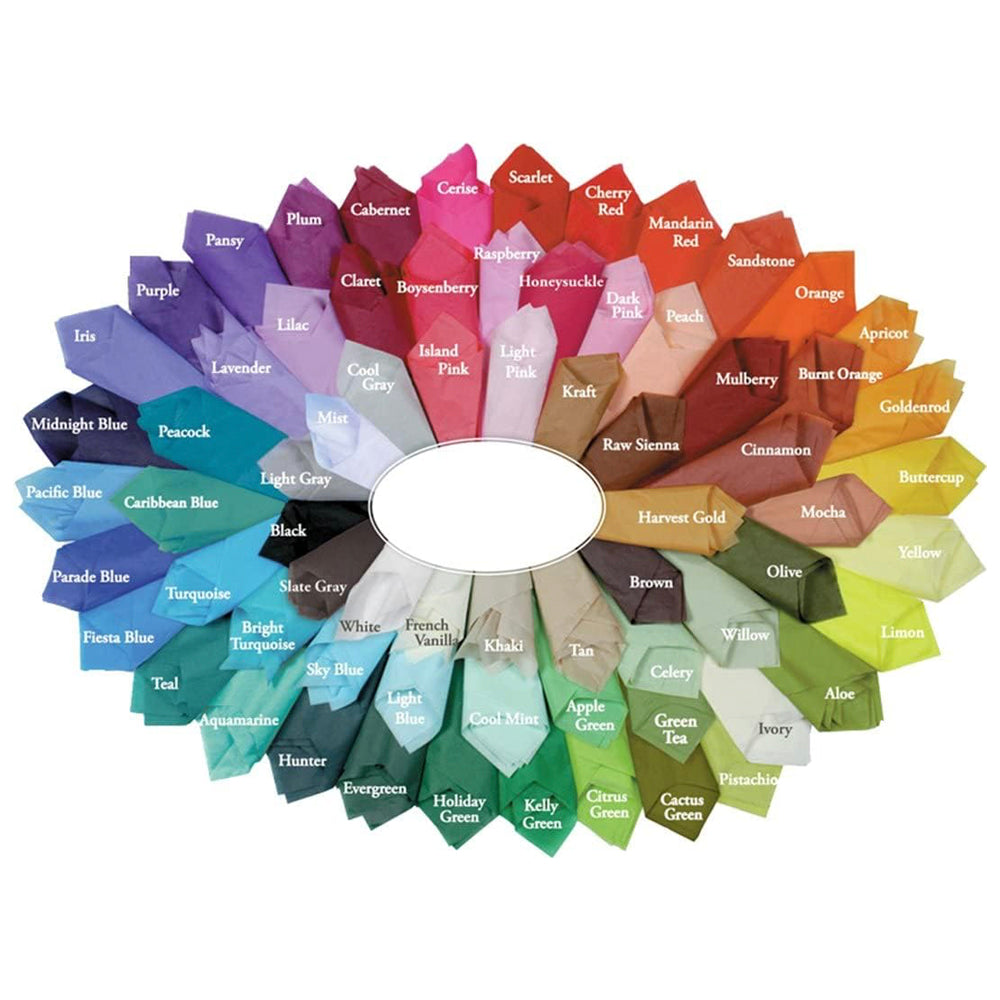 Citrus Green Plain Tissue Paper 10 Sheets of 20 x 30" Satinwrap Tissue Wrapping Pape