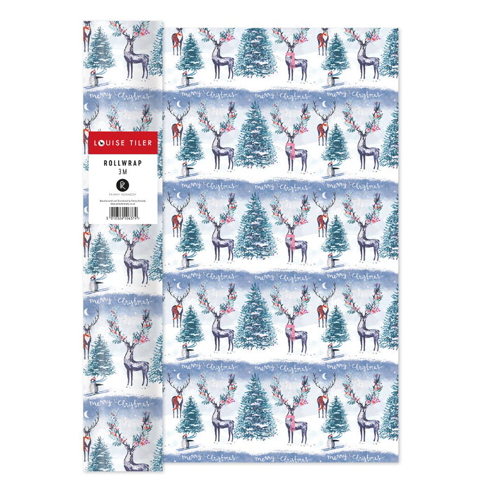 Louise Tiler Merry Christmas Roll Wrap 3 m x 70 cm