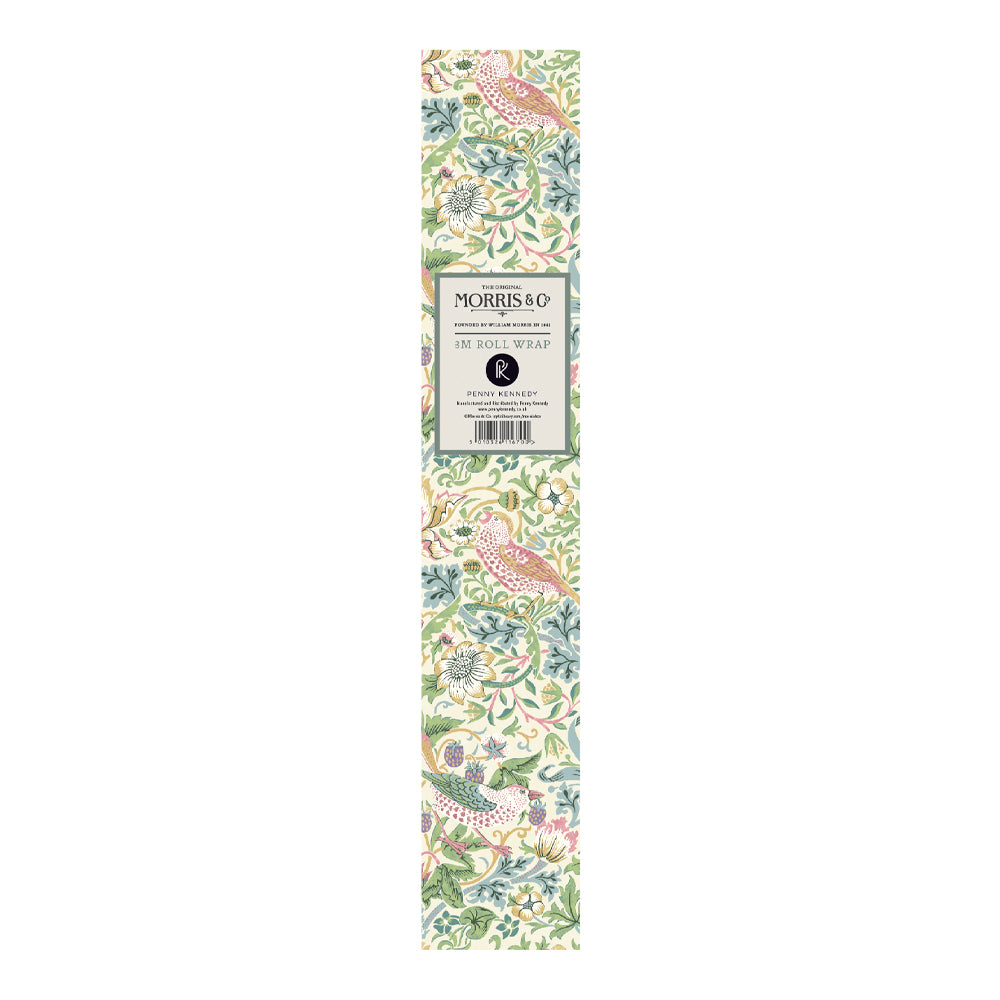 Morris & Co Strawberry Thief Spring Roll Wrap 3 m x 70 cm