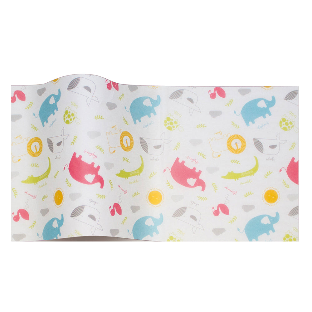 Safari Park Tissue Paper 5 Sheets of 20 x 30" Satinwrap Tissue Wrapping Paper