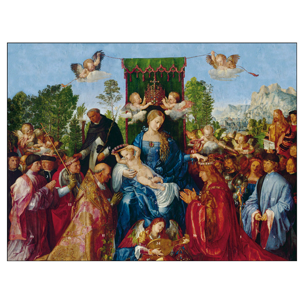 Feast of the Magi Religious 3 D Gold glitter varnish Grand Caltime Advent Calendar 442 x 362 mm