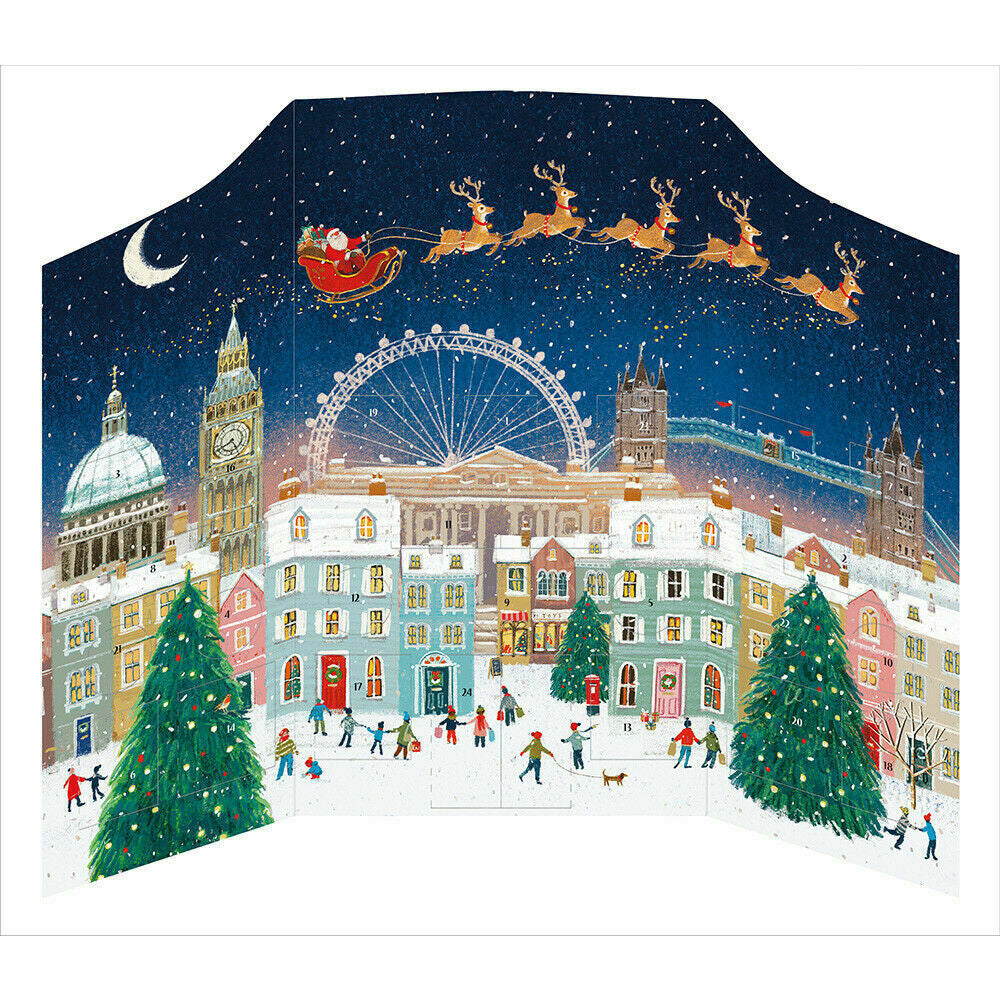 3D London Grand Advent Calendar 442 x 363 mm with envelope