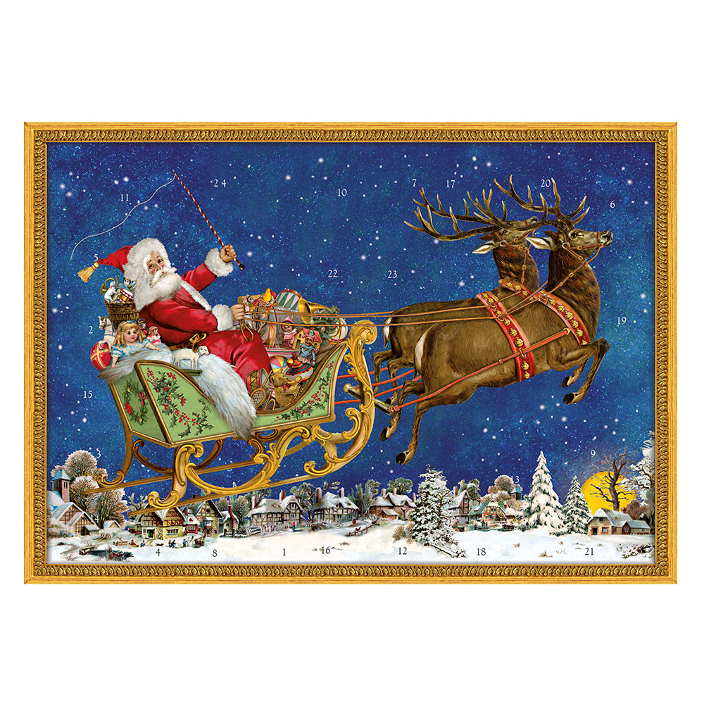 Nostalgic Christmas Sleigh Coppenrath Advent Calendar 29.7x 21 cm A4