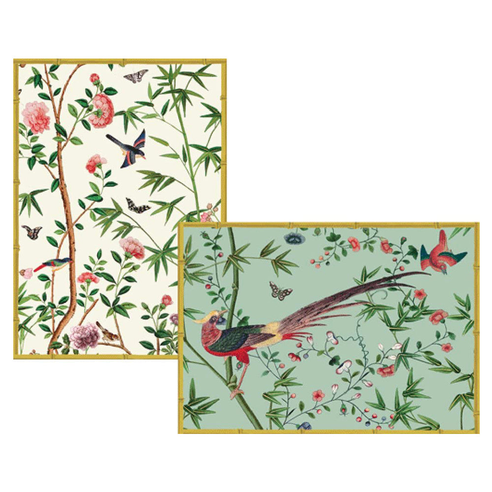 Chinese Wallpaper Chatsworth Pack of 8 Notelets Notecards from Caspari