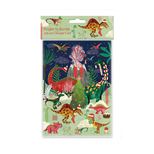 The Epoch Before Christmas Dinosaur Advent Calendar Card with envelope 170 x 120mm Roger la Borde