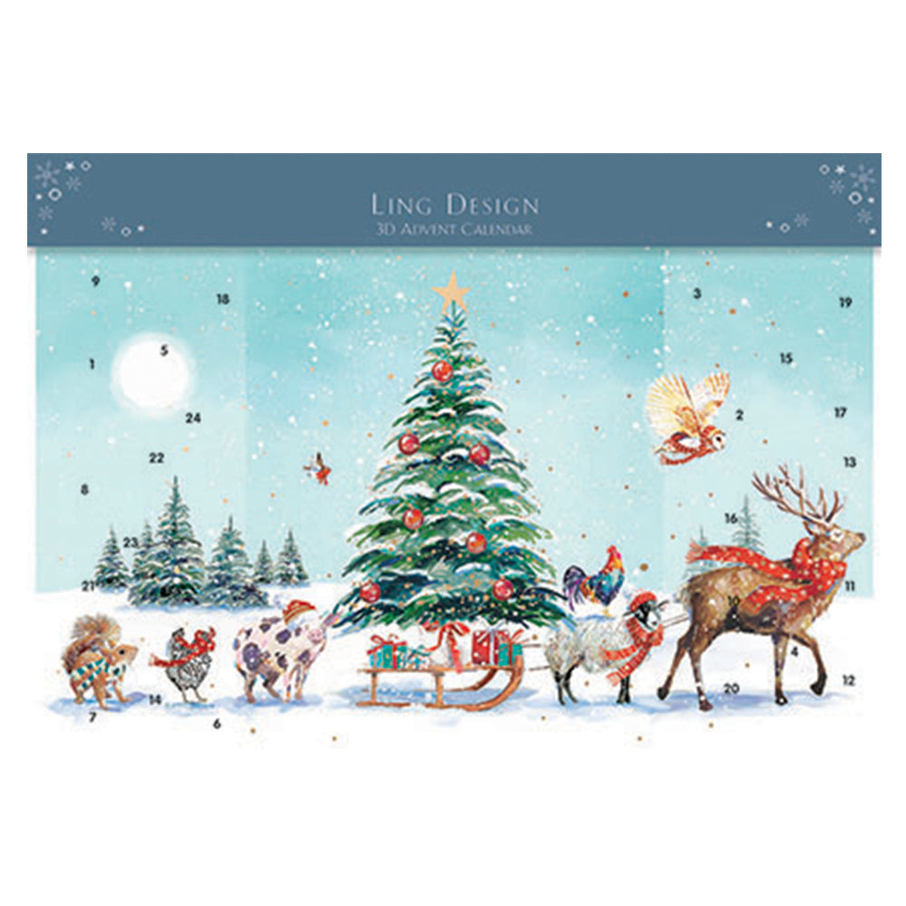 Christmas Procession 240 x 400mm Ling Advent Calendar