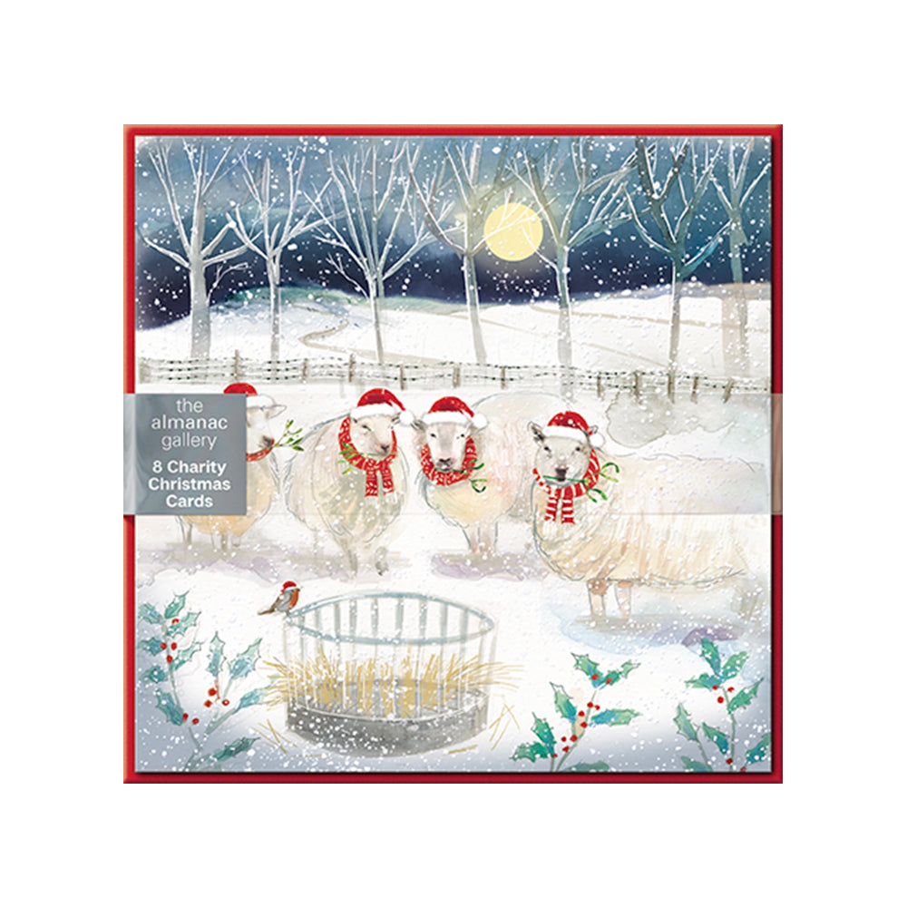AT THE HAY STACK 8 Pack Charity Christmas Cards 160 x 160 mm