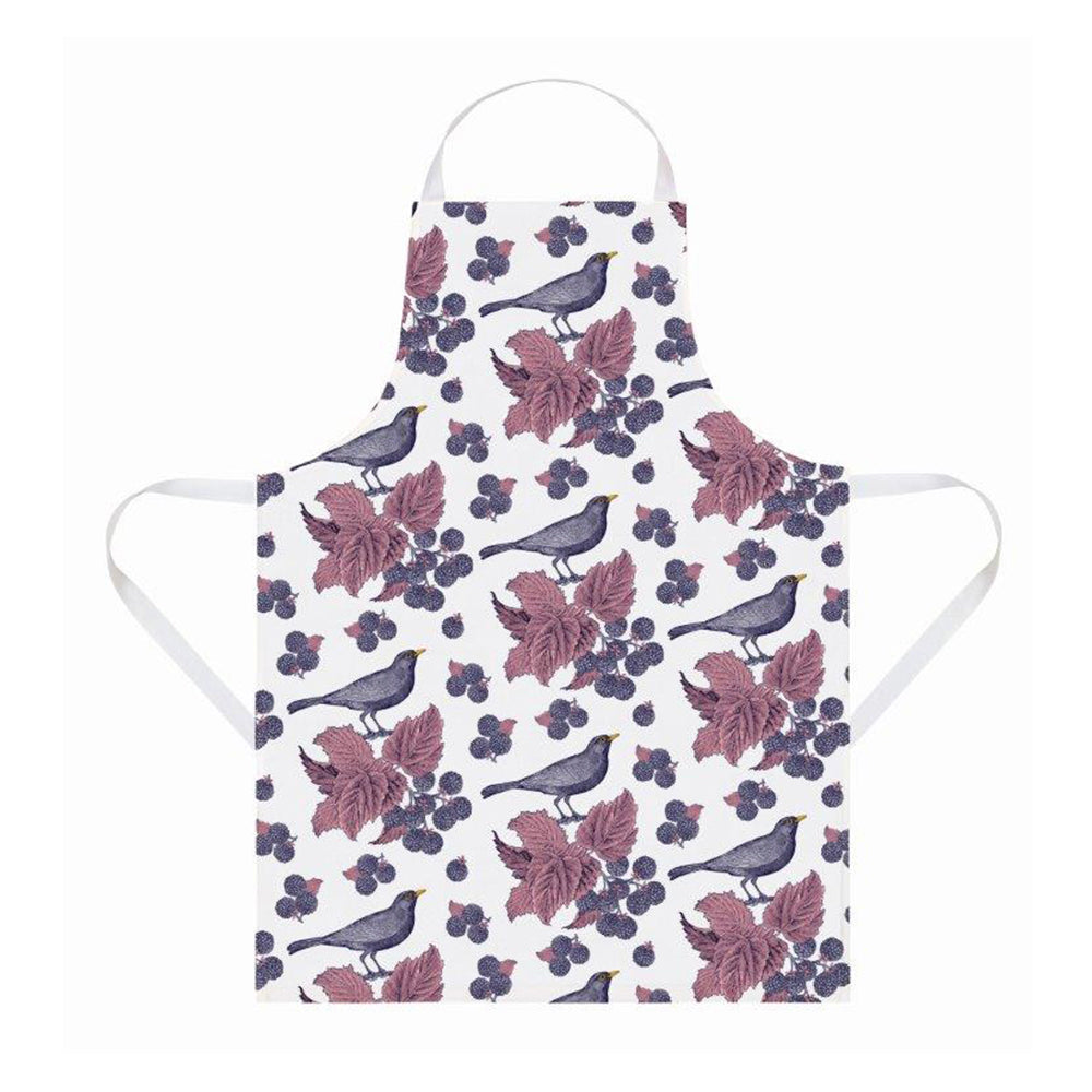 Thornback & Peel - Blackbird & Bramble Cotton Apron 815 x 885 mm