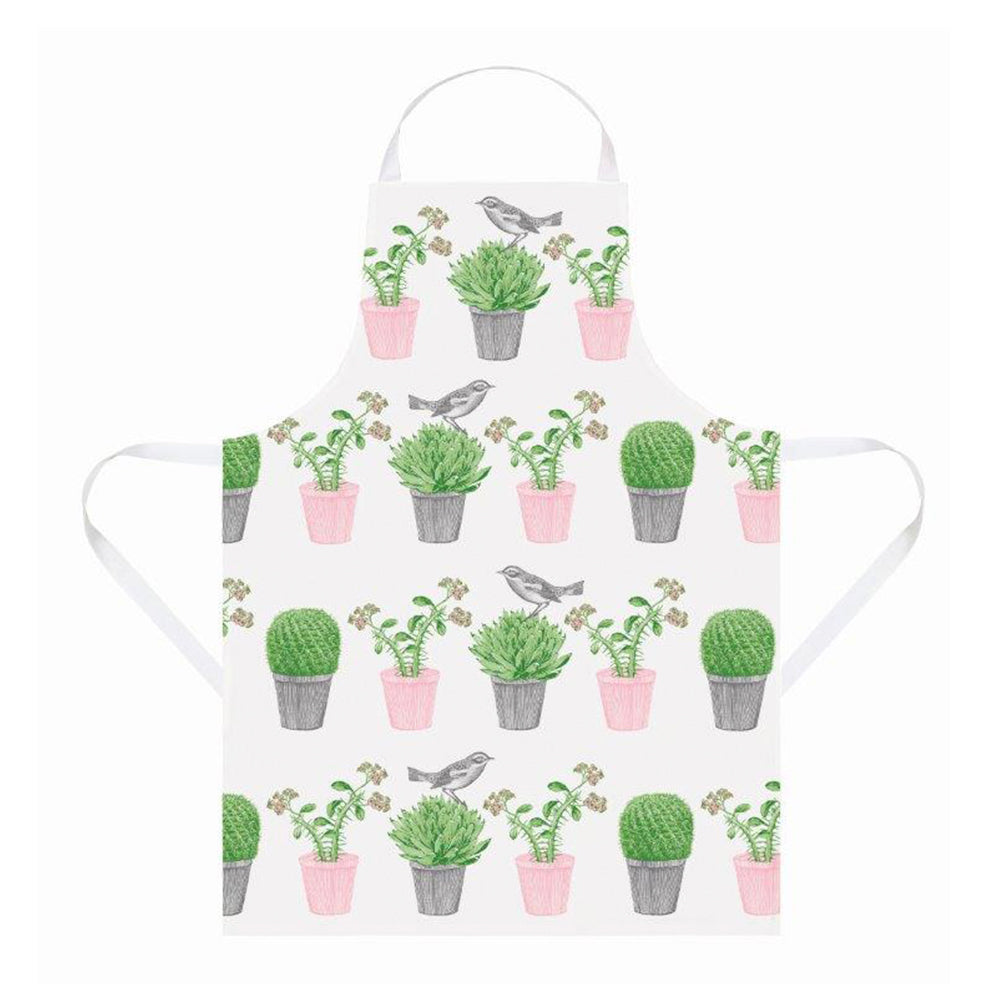 Thornback & Peel - Cactus & Bird Cotton Apron 815 x 885 mm