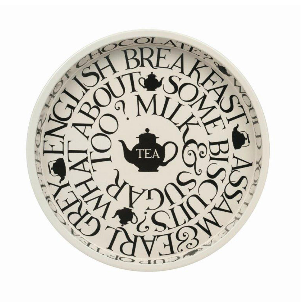 Emma Bridgewater Black Toast Deepwell Tray 300 (d) mm