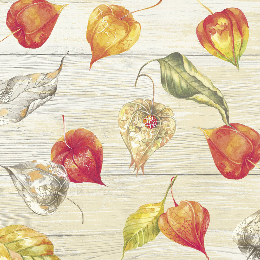 WELCOME AUTUMN cream IHR Paper Cocktail Napkins 25 cm square 3 ply 20 pack