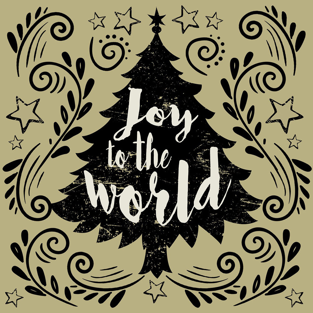 Vintage Tree Christmas IHR Paper Cocktail Napkins 25 cm square 3 ply 20 pack