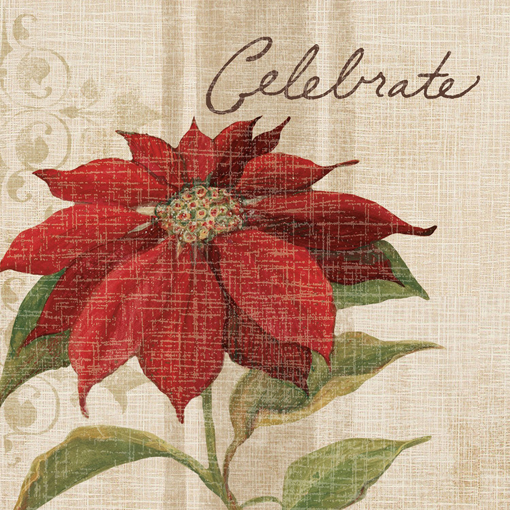 CHRISTMAS BLOSSOM light brown Poinsettia IHR Paper Cocktail Napkins 25 cm square 3 ply 20 pack