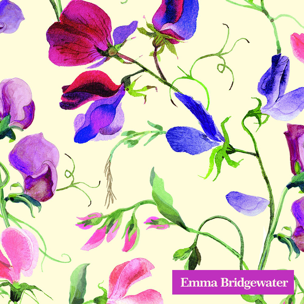 Emma Bridgewater SWEET PEA cream cocktail Napkins 25 cm square 3 ply 20 pack