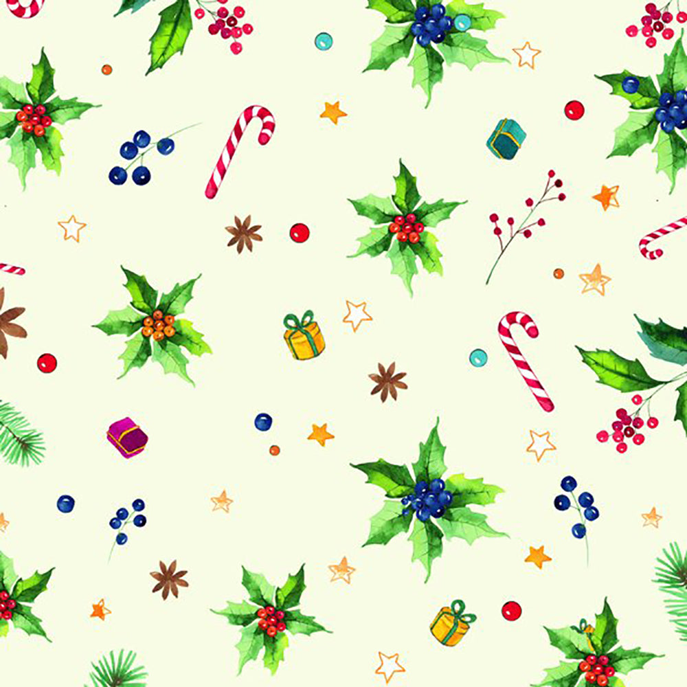 Santas Wood, cream Christmas IHR Paper Cocktail Napkins 25 cm square 3 ply 20 pack