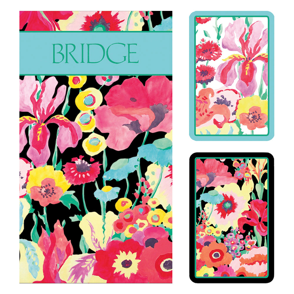 Caspari Bridge Set Secret Garden Floral