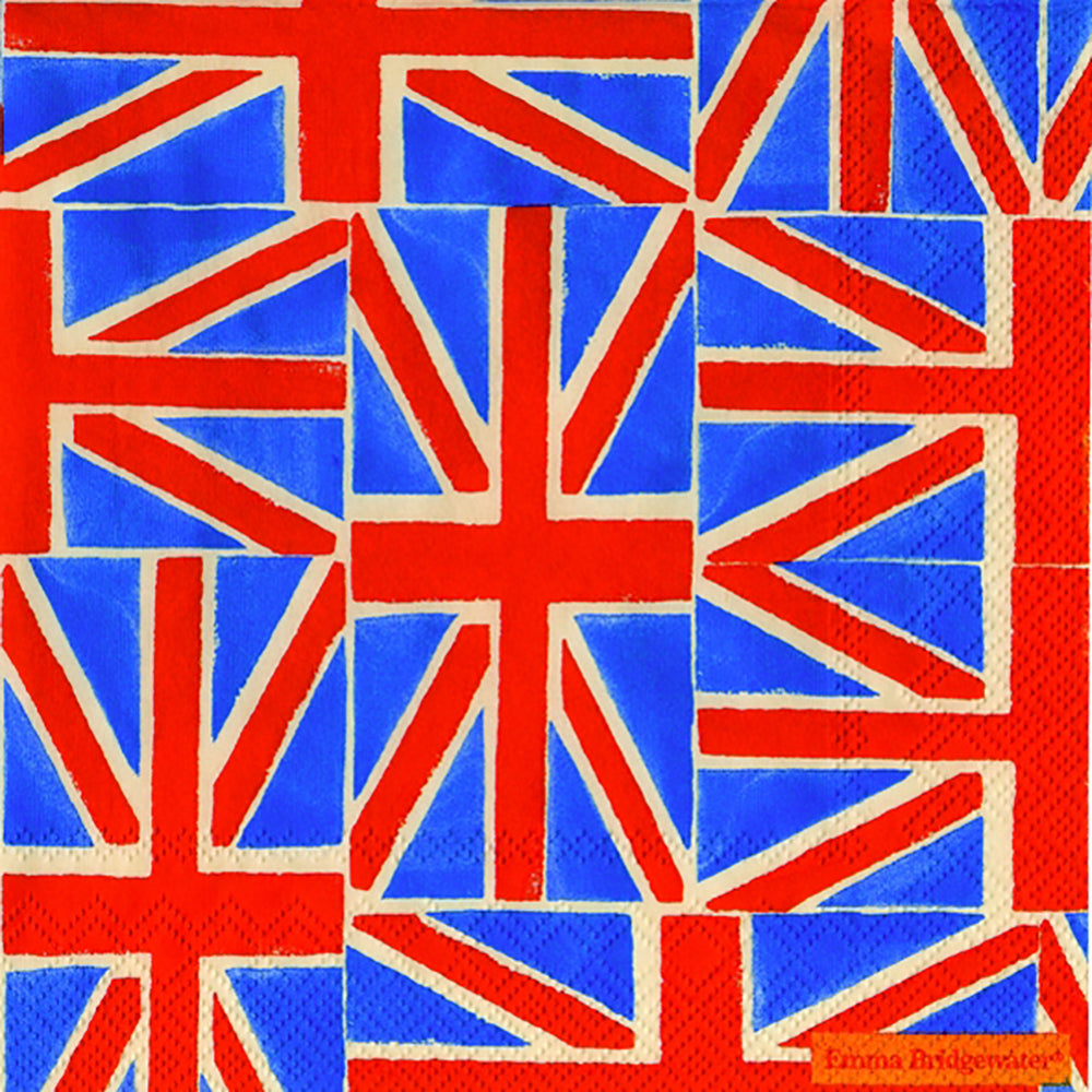 Emma Bridgewater Union Jack IHR Paper Lunch Napkins 33 cm sq 3 ply 20 pack