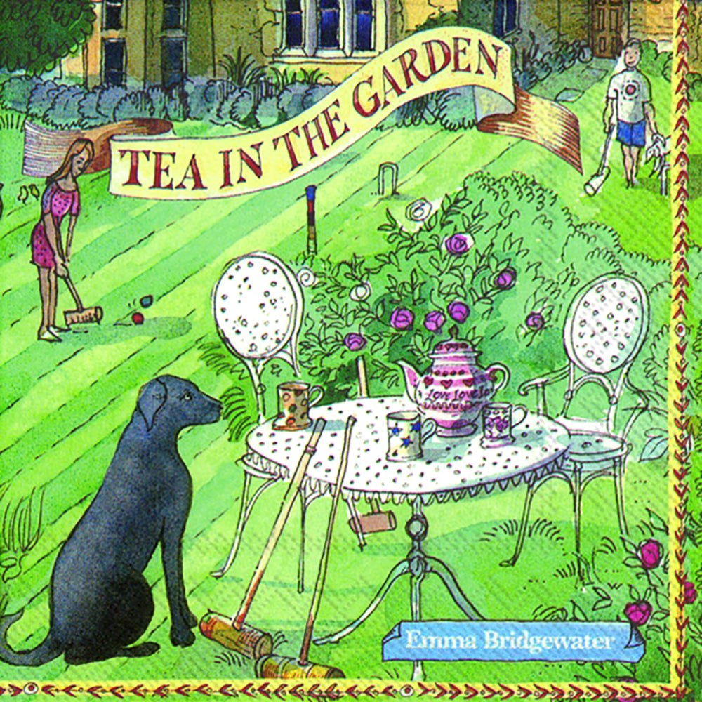 Emma Bridgewater TEA IN THE GARDEN IHR Paper Lunch Napkins 33 cm sq 3 ply 20 pack
