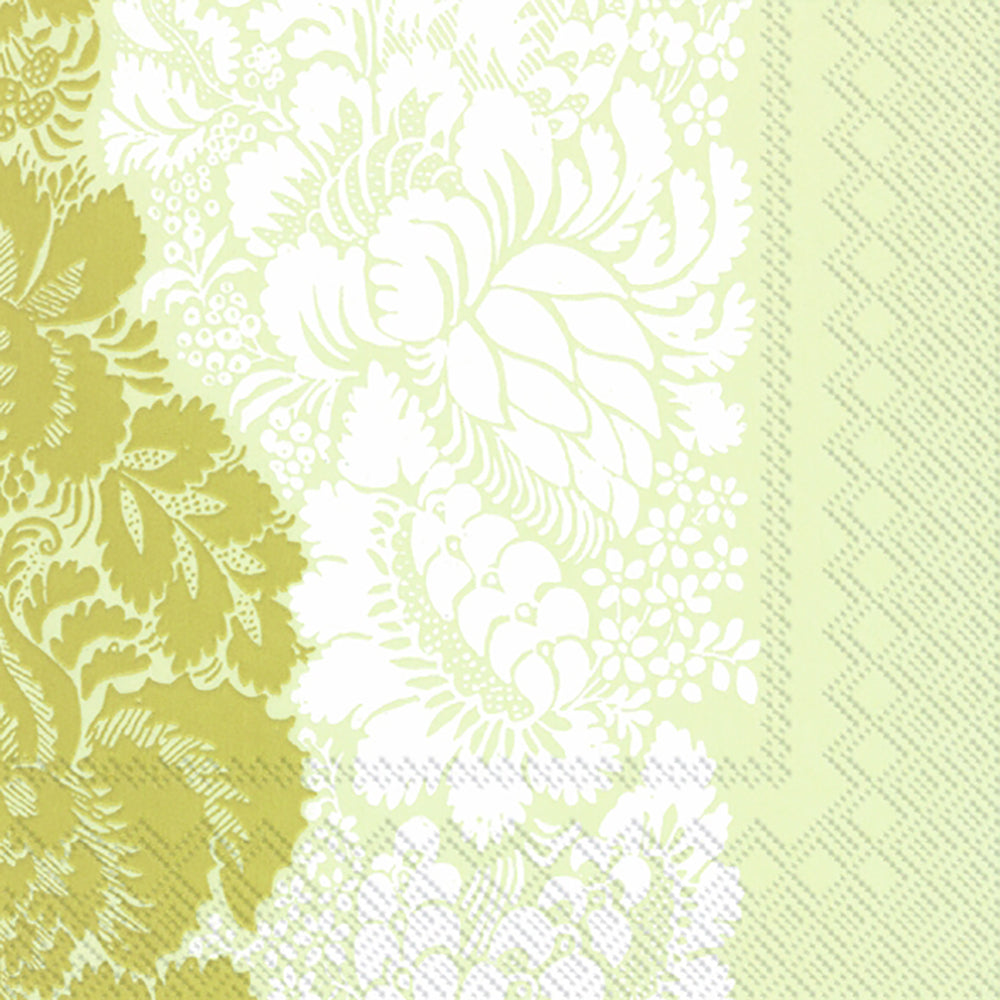 Marimekko ANANAS Gold Leaves IHR Paper Lunch Napkins 33 cm sq 3 ply 20 pack