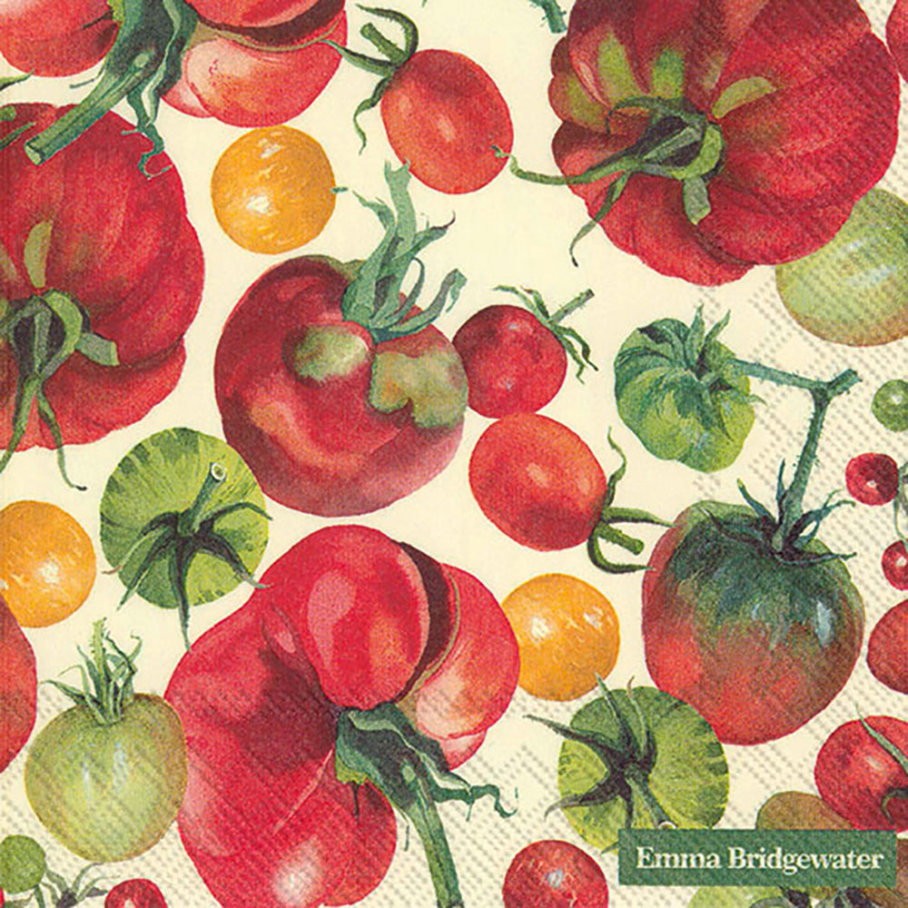 Emma Bridgewater TOMATOES IHR Paper Lunch Napkins 33 cm sq 3 ply 20 pack