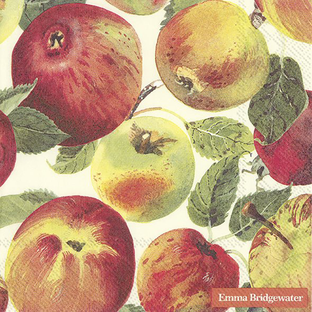 Emma Bridgewater APPLES cream IHR Paper Lunch Napkins 33 cm sq 3 ply 20 pack