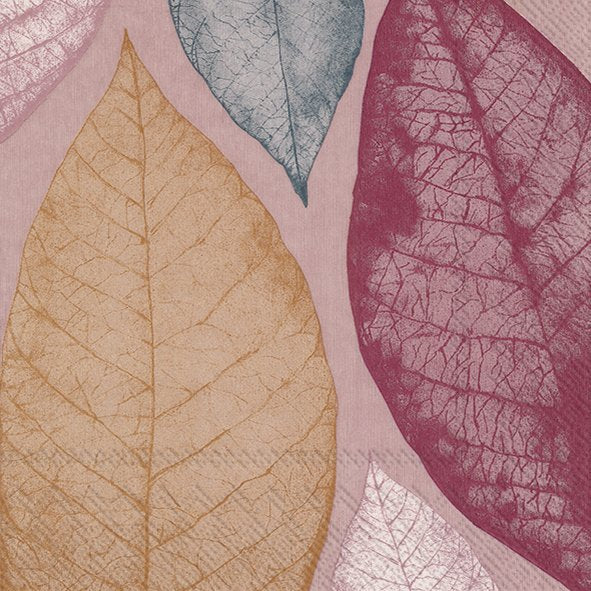 Big Leaves Multicolured IHR Paper Lunch Napkins 33 cm sq 3 ply 20 pack