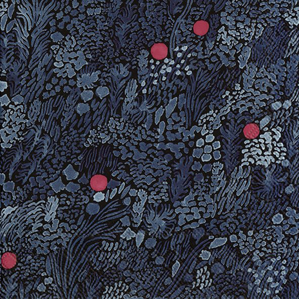 Marimekko Kurjenmarja, Blue Floral IHR Paper Lunch Napkins 33 cm sq 3 ply 20 pack