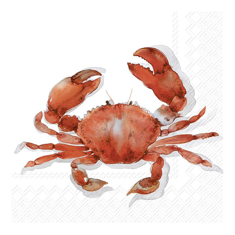Crab Coral IHR Paper Lunch Napkins 33 cm sq 3 ply 20 pack