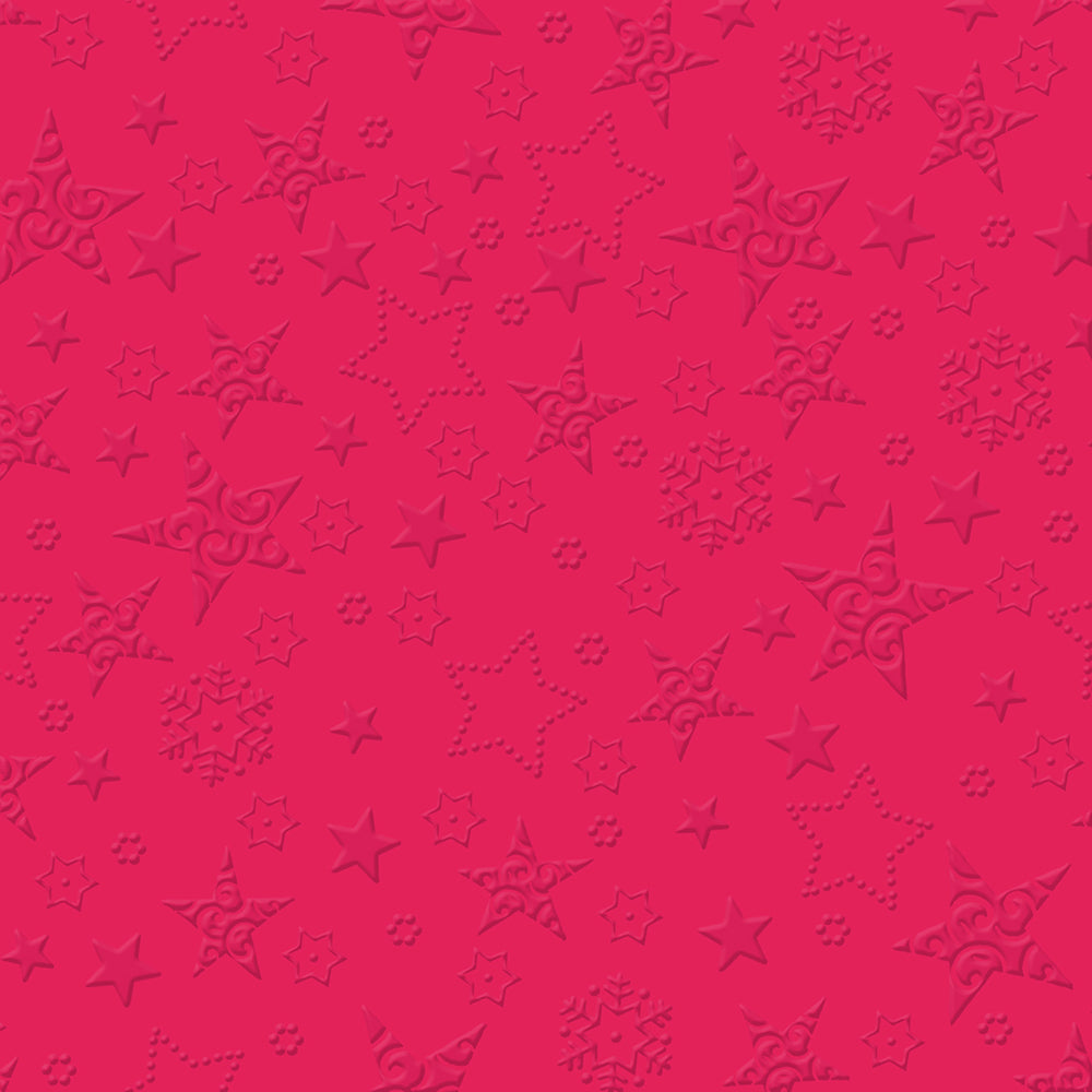 X-MAS STAR UNI Red Embossed Stars IHR Paper Lunch Napkins 33 cm sq 3 ply 20 pack