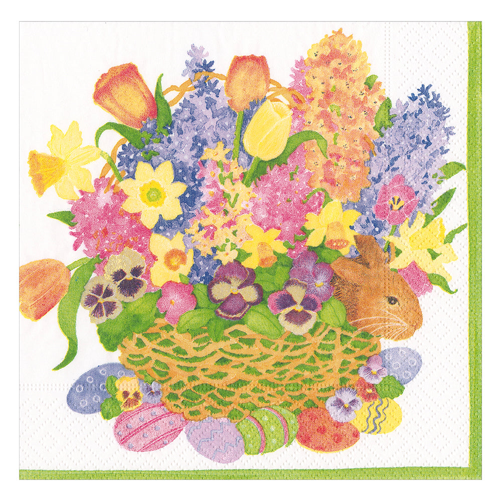 Peek-A-Boo Bunny by Catherine Weisz Easter Caspari Paper Lunch Napkins 33 cm sq 3 ply 20 pack
