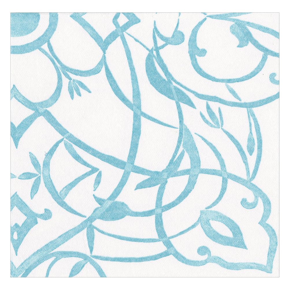Algarve by Brigitte Murat Aqua Caspari Paper Lunch Napkins 33 cm sq feel like fabric 15 pack