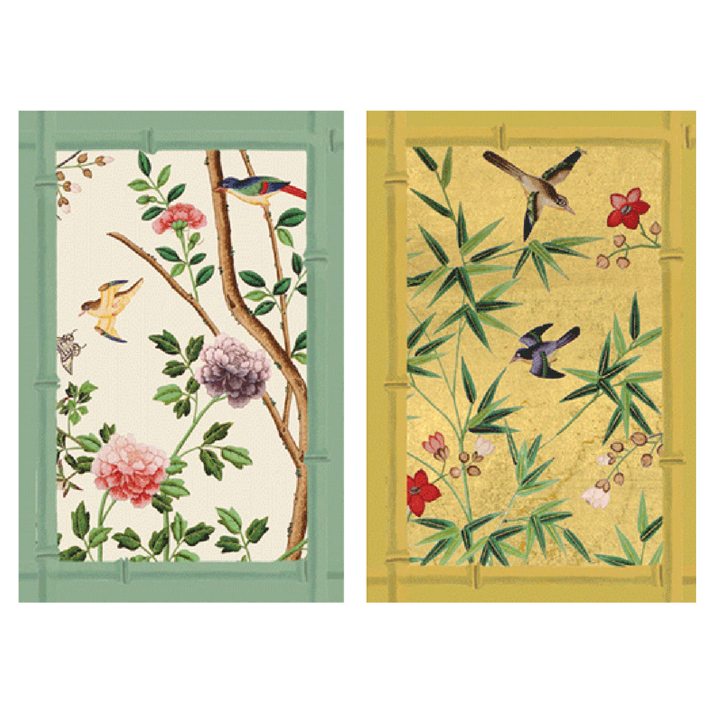 Caspari Playing Cards - Chinese Wallpaper