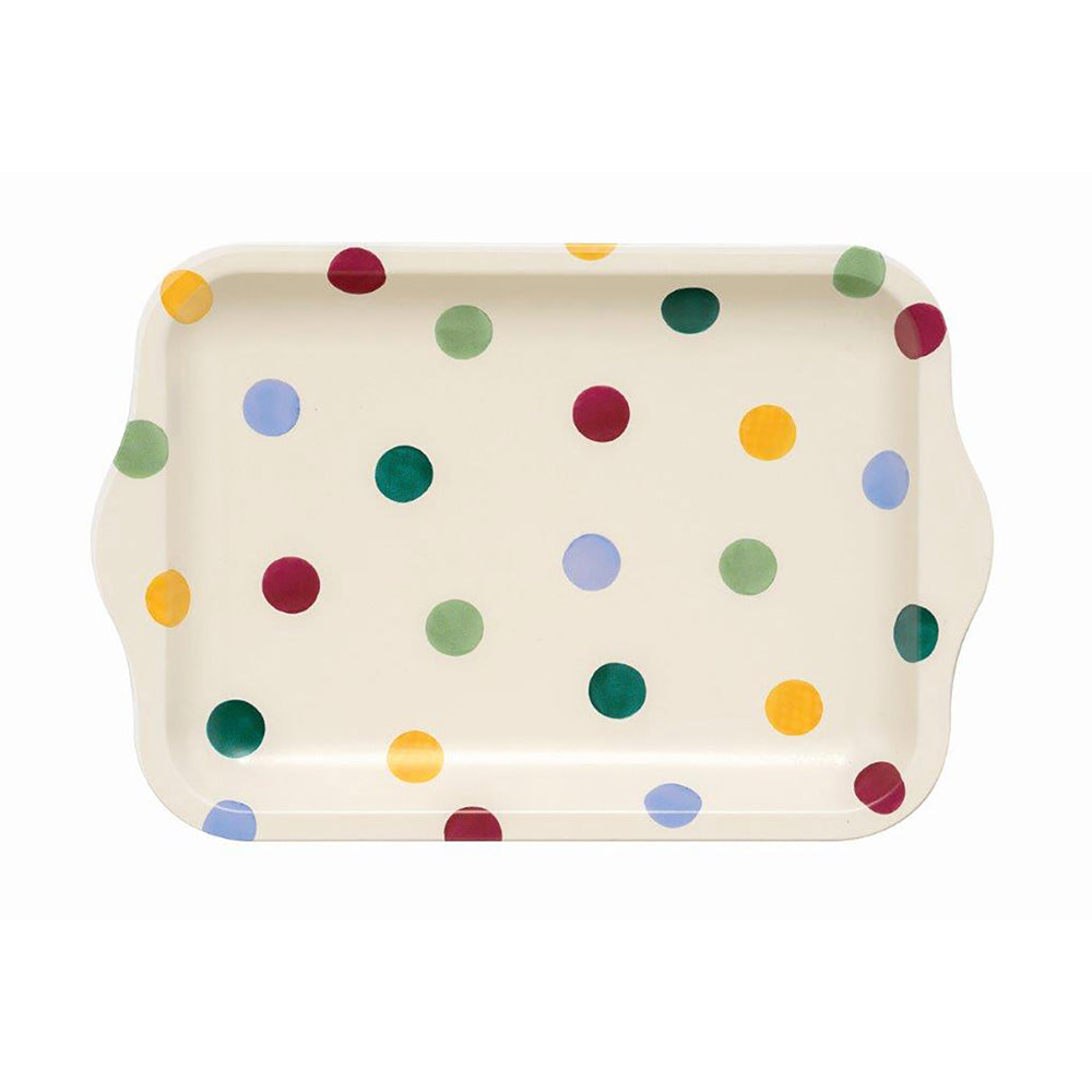 Emma Bridgewater Polks Dot Small Tin Tray 240 x 158 x 11mm