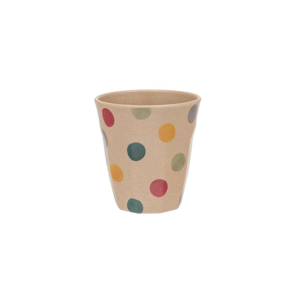 Emma Bridgewater Polka Dot Beaker Rice Husk 88(d) x 90mm