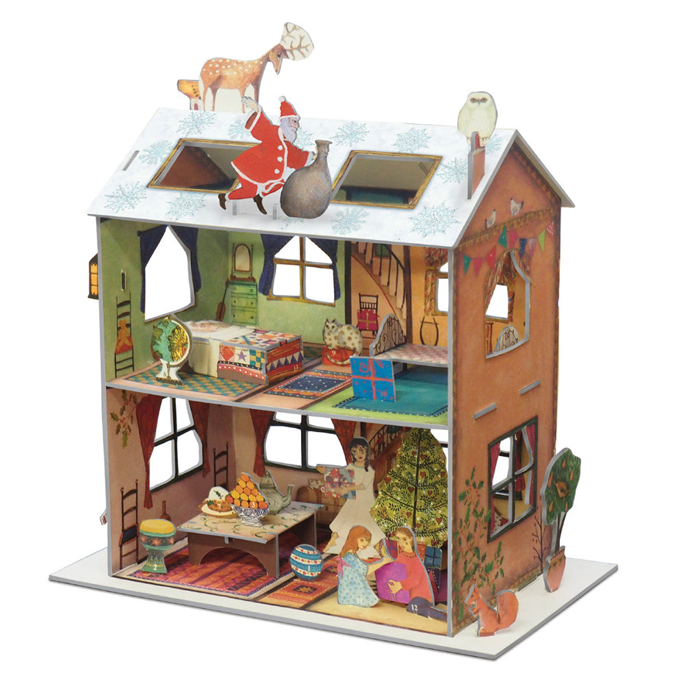 The Night Before Christmas House Pop and Slot Roger la Borde 3D Advent Calendar