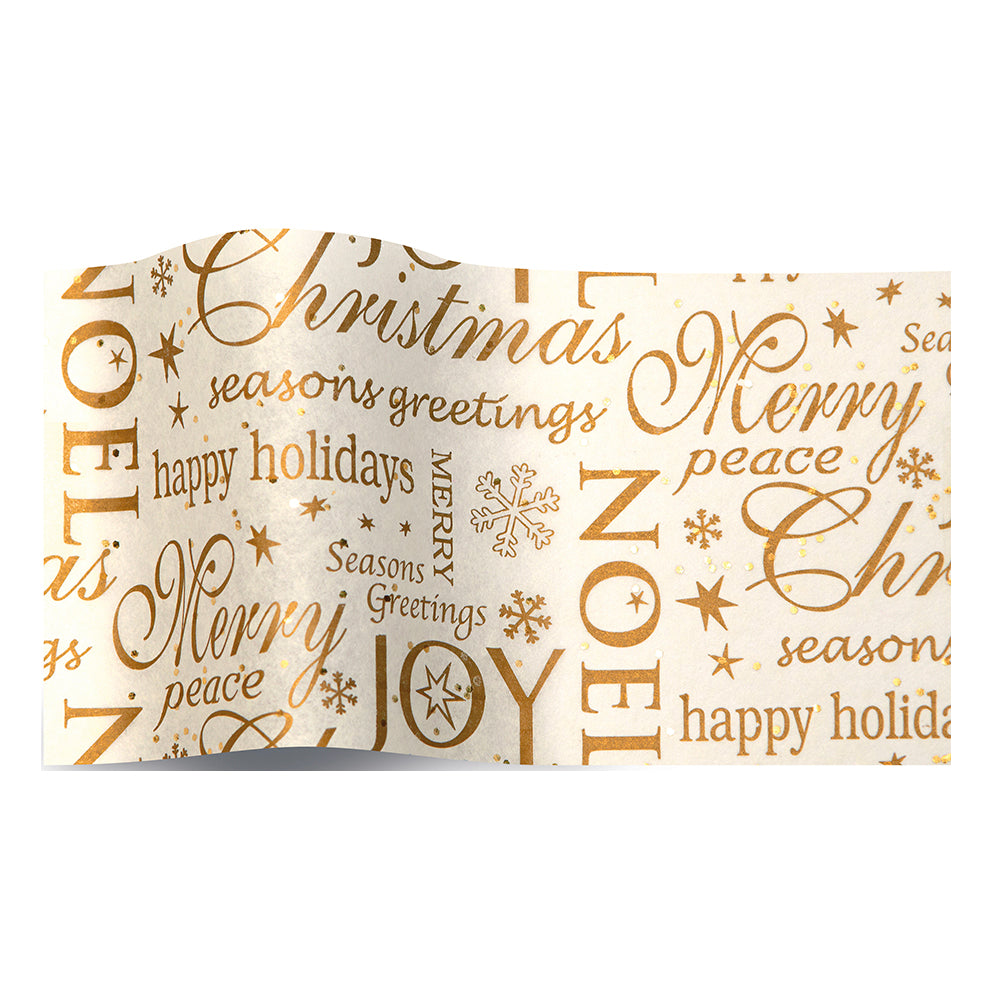 Noel Gemstone Christmas Tissue Paper 5 Sheets of 20 x 30" Satinwrap Tissue Wrapping Paper