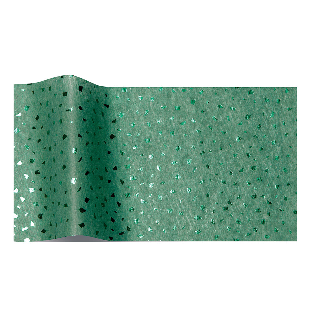 Green on Green Reflections Tissue Paper 5 Sheets of 20 x 30" Satinwrap Tissue Wrapping Paper