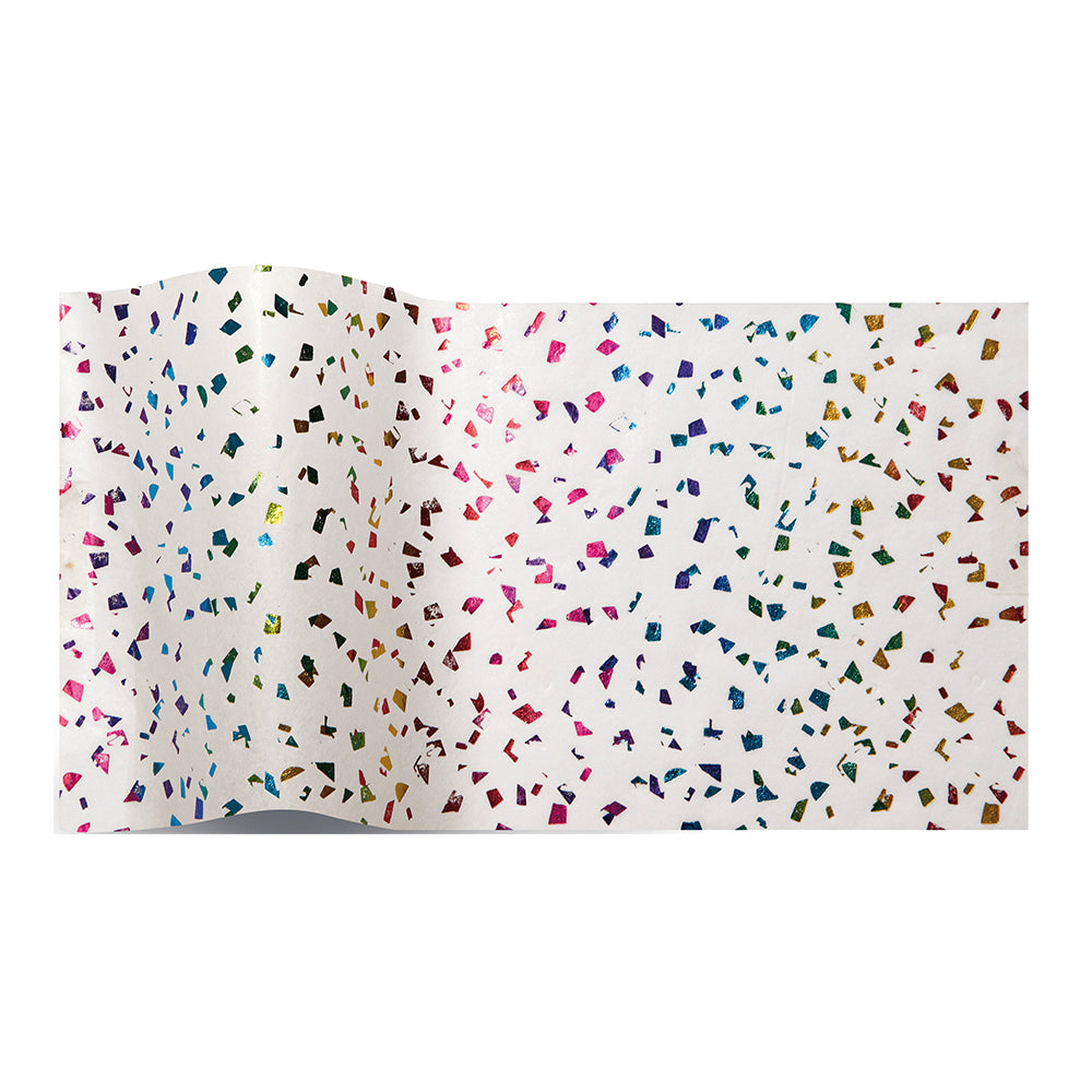 Rainbow Reflections Tissue Paper 5 Sheets of 20 x 30" Satinwrap Tissue Wrapping Paper
