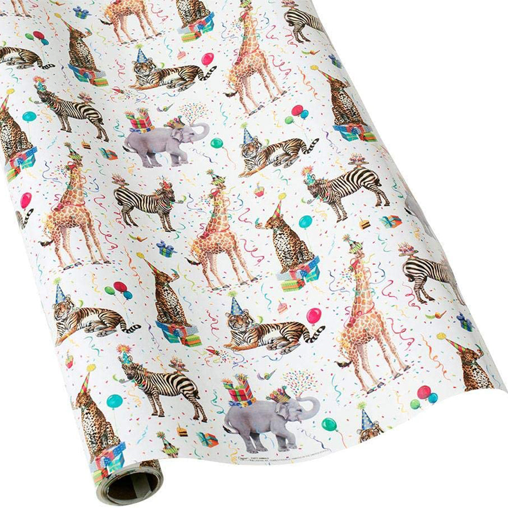 Caspari Party Animals Roll Wrap