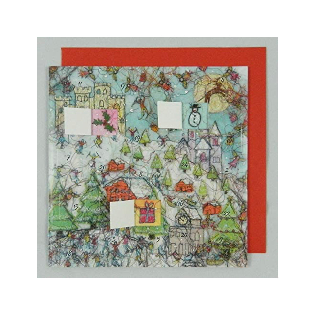 Journey of the Magi Swiss Kiss Advent Calendar Card 150 x 150mm with Envelope