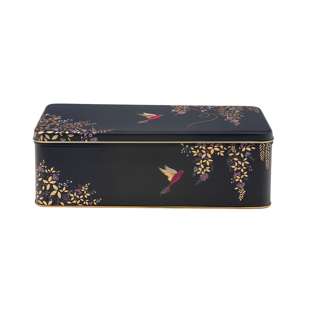 Sara Miller Birds Long deep rectangular tin 240 x 100 x 78 mm