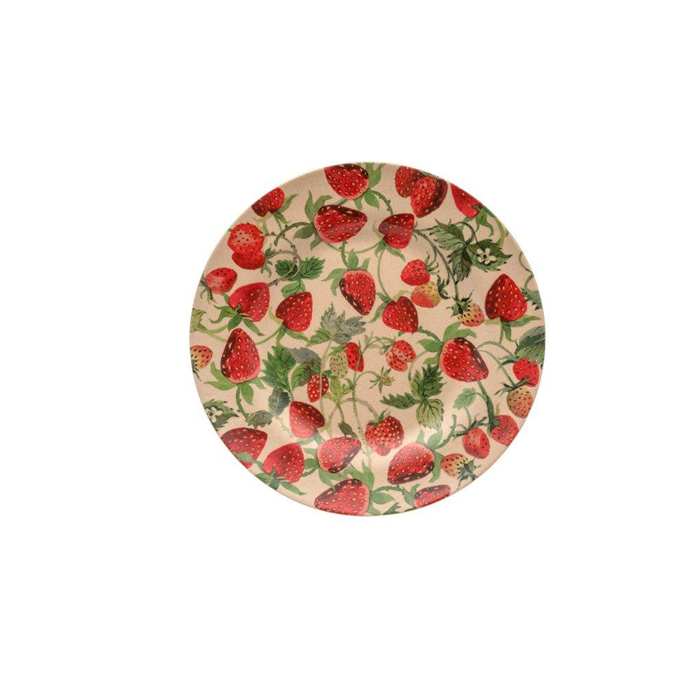 Emma Bridgewater Strawberries Picnic Plate Rice Husk 255mm (d)