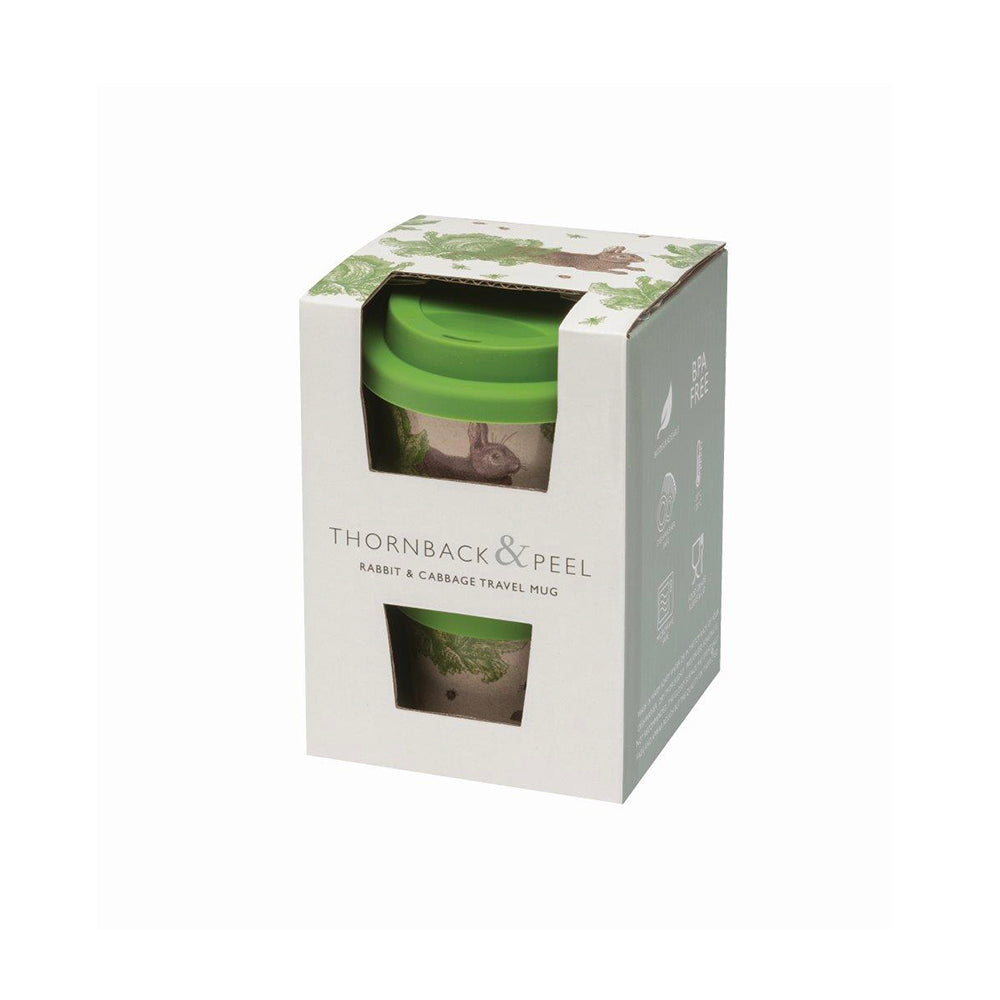 Thornback and Peel Rabbit & Cabbage Husk Cup 86 (d) x 122mm 435ml RICE HUSK 80% Husk 20% Plant resin